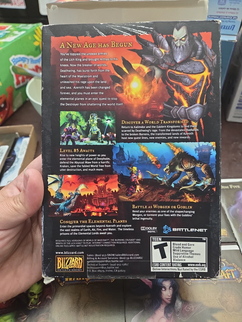 World of Warcraft: WHOLE GAME + Wrath of the Lich King Expansion, And Cataclysm